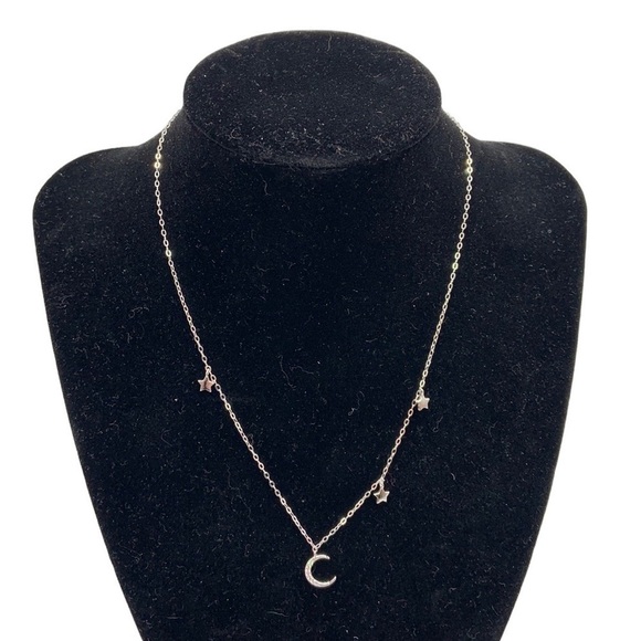 Silver Moon & Stars Necklace New in Box! - Picture 1 of 5